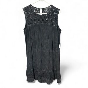 Knox Rose Black Wash Sleeveless Dress